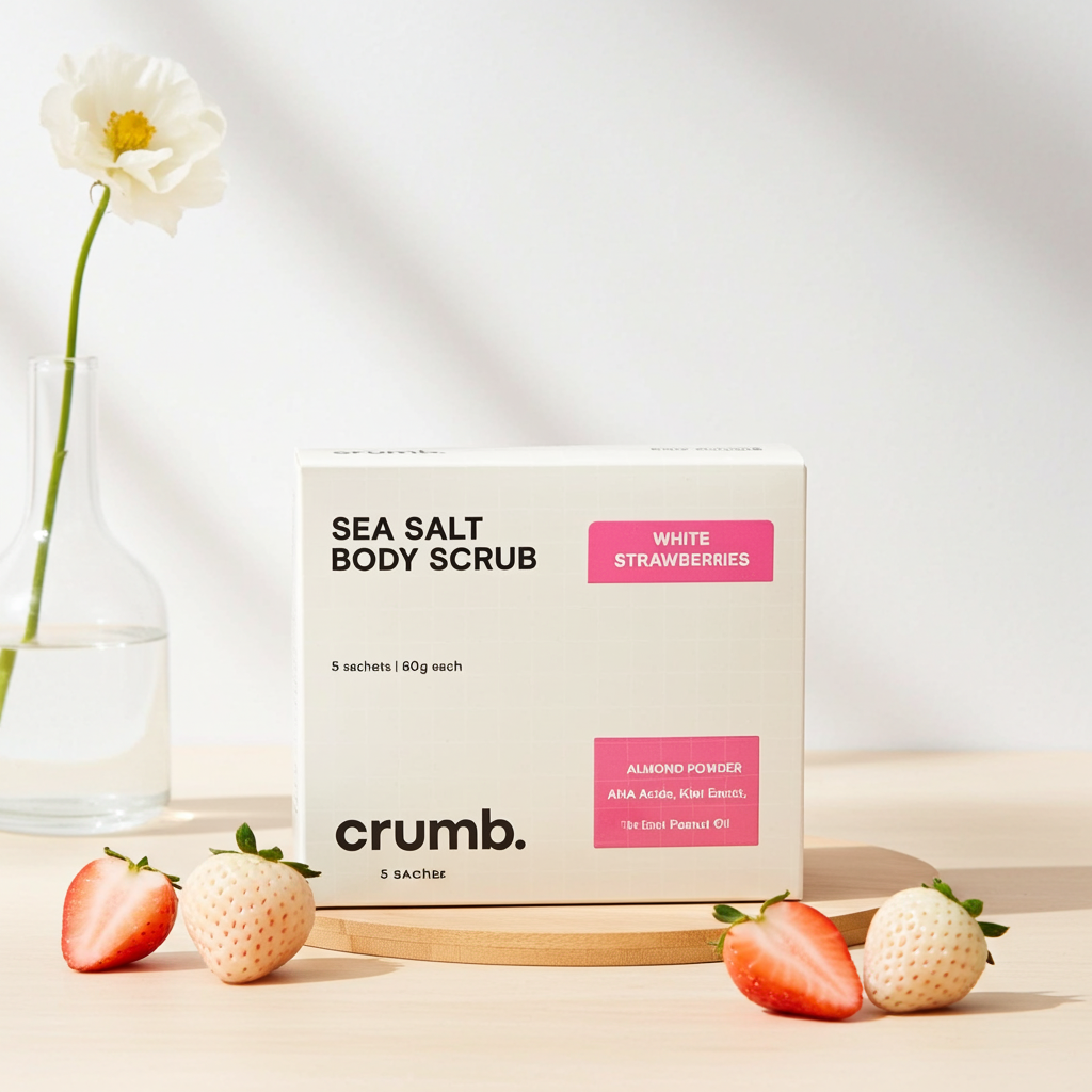 White Strawberries Body Scrub